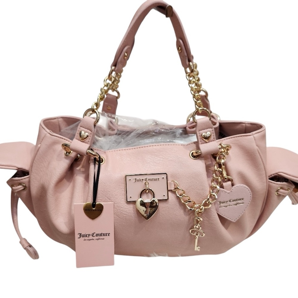 🔥🔥Juicy Couture Pink Handbag with accessors🔥 - Picture 1 of 12